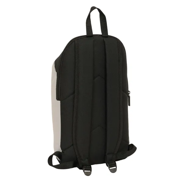 School Bag Kappa Grey Black Grey 22 x 39 x 10 cm