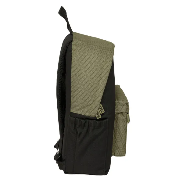 School Bag Munich West Black Green 31 x 43 x 13 cm