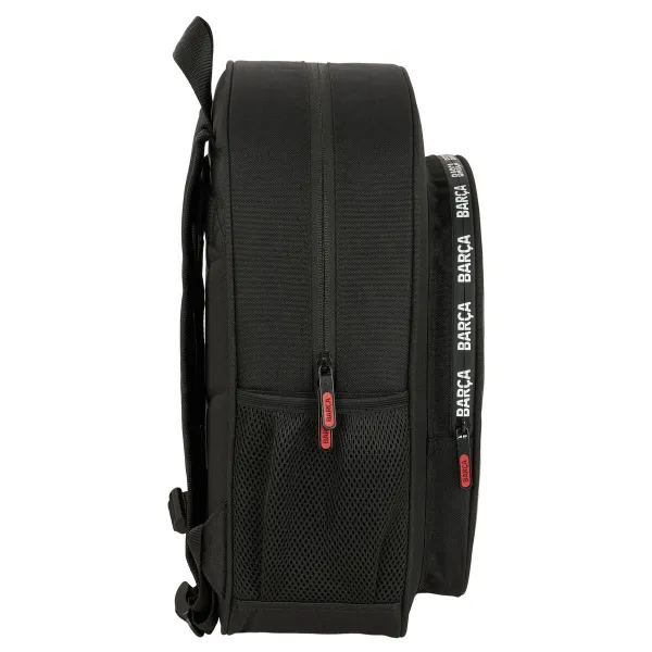 School Bag F.C. Barcelona Black 32 x 38 x 12 cm