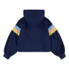 Hooded Sweatshirt for Girls Levi's Full Sleeve High Rise Girl Dark blue