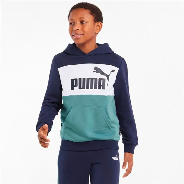 Lasten huppari Puma Essential Colorblock Tummansininen