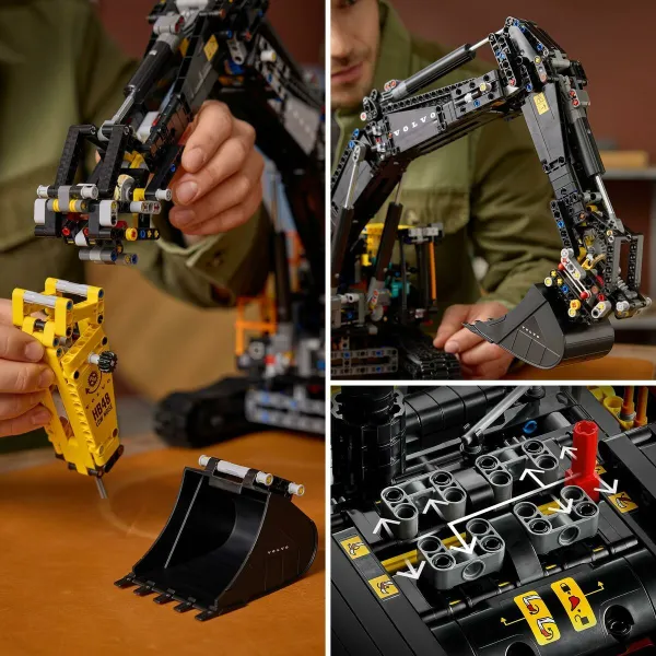 Rakennussetti Lego 42215 Volvo EC500 Hybrid Excavator 2359 Kappaletta
