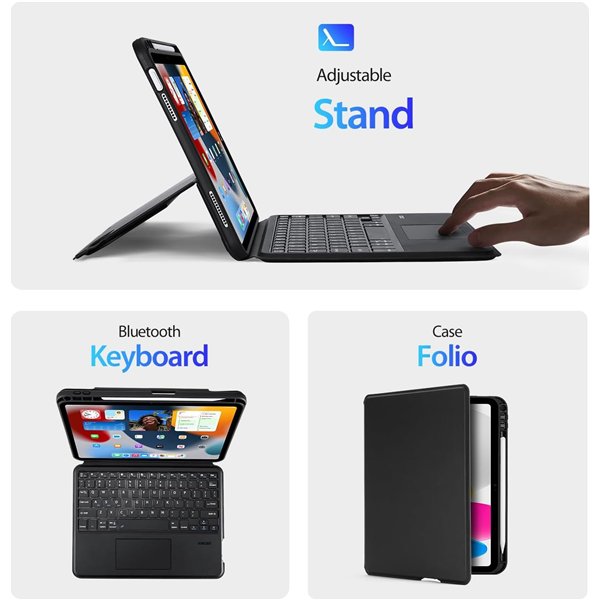 Case with keyboard Dux Ducis DK Apple iPad Pro 11 2018/2020/2021/2022 black