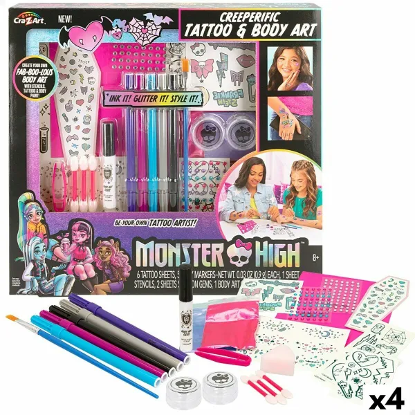 Mados studija Monster High Creeperific Laikinosios Tatuiruotės