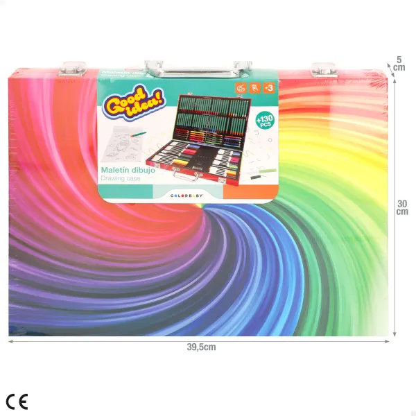Piirustussetti Colorbaby (4 osaa) (130 Kappaletta)
