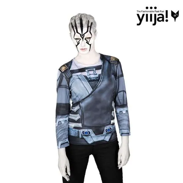 Svečana odjeća za odrasle My Other Me Jaylah Star Trek Daudzkrāsains t-krekls (Atjaunots A)