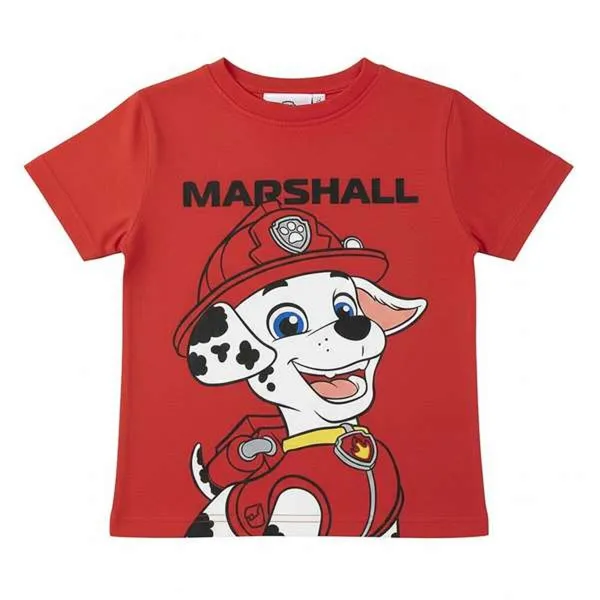 Lasten Lyhythihainen paita The Paw Patrol Punainen