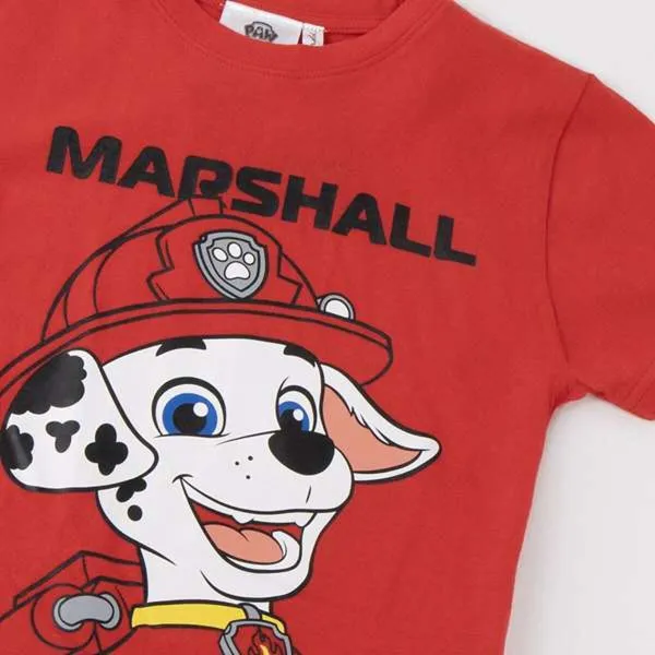 Lasten Lyhythihainen paita The Paw Patrol Punainen