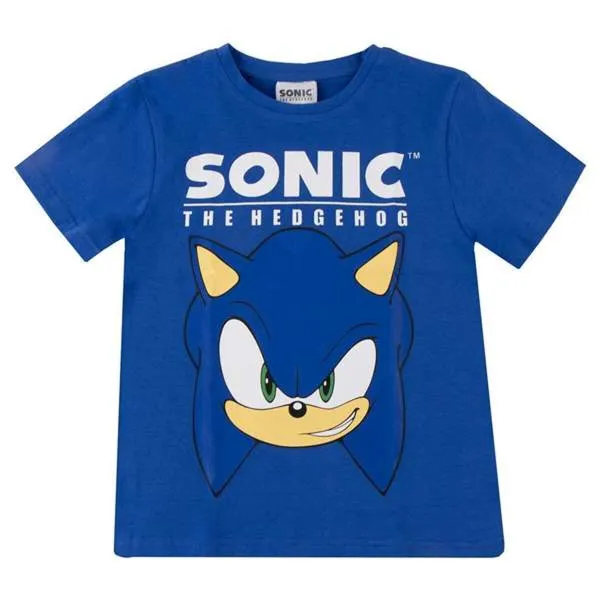 Krekls ar Īsām Piedurknēm Bērniem Sonic Zils