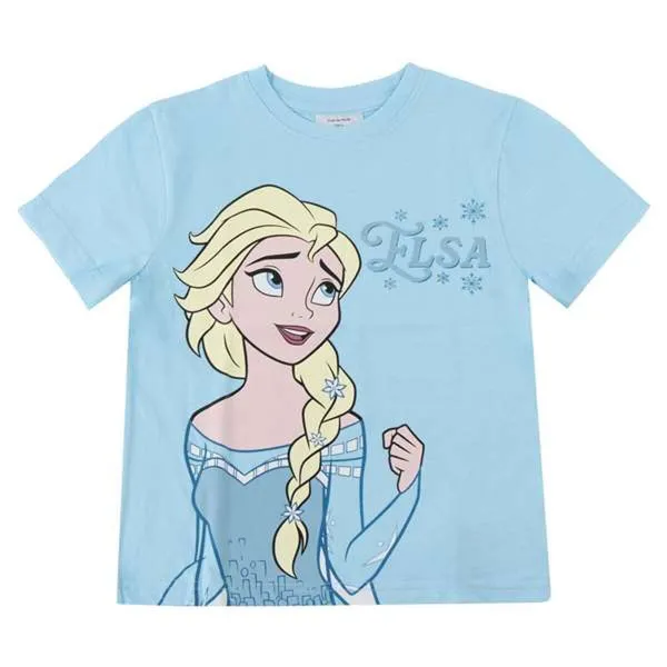 Child's Short Sleeve T-Shirt Frozen Light Blue