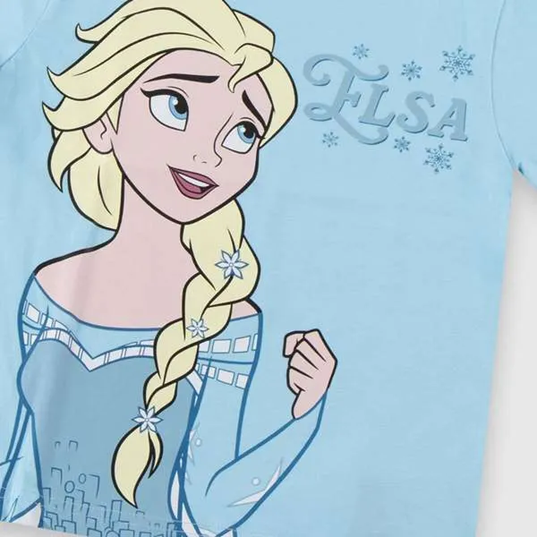 Child's Short Sleeve T-Shirt Frozen Light Blue
