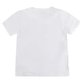 Child's Short Sleeve T-Shirt Stitch White