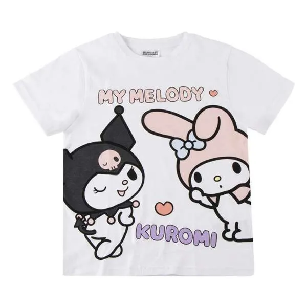 Krekls ar Īsām Piedurknēm Bērniem Hello Kitty Balts