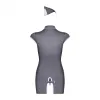 Erotic Costume Obsessive Stewardess Grey