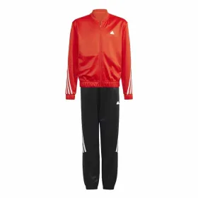 Children's Tracksuit Bottoms Adidas 3Stripes Red