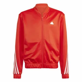 Children's Tracksuit Bottoms Adidas 3Stripes Red