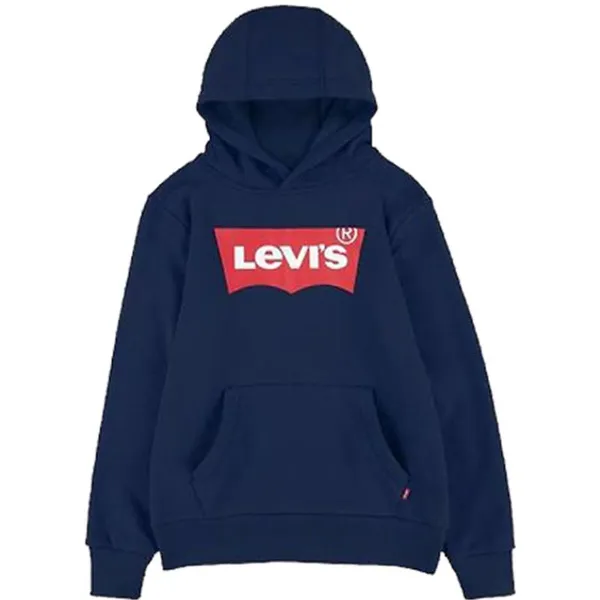 Bērnu Sporta Krekls ar Kapuci S KNIT TOP Levi's LVB-BATWING SCREENPRINT HOODIE Tumši Zils