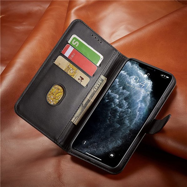Dėklas Wallet Case Samsung A530 A8 2018 juodas