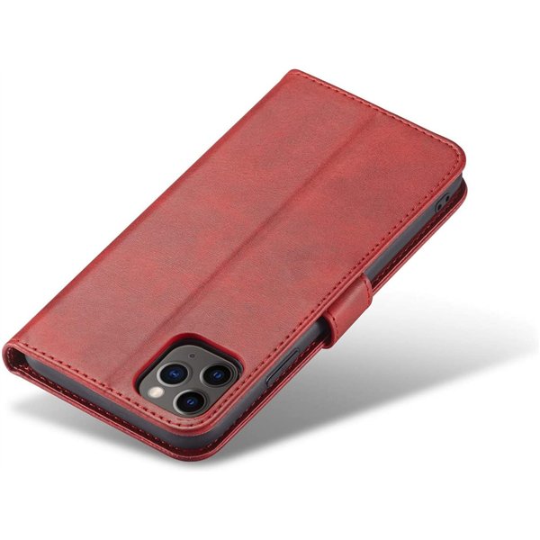Dėklas Wallet Case Samsung A556 A55 5G raudonas