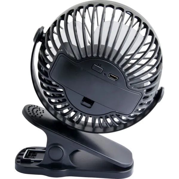 Tafelventilator Blow 44-506 Melns USB