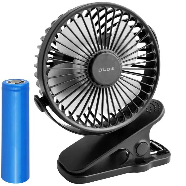 Tafelventilator Blow 44-506 Melns USB