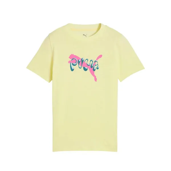 Child's Short Sleeve T-Shirt Puma Tweenerverse Graphic Yellow
