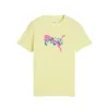 Child's Short Sleeve T-Shirt Puma Tweenerverse Graphic Yellow