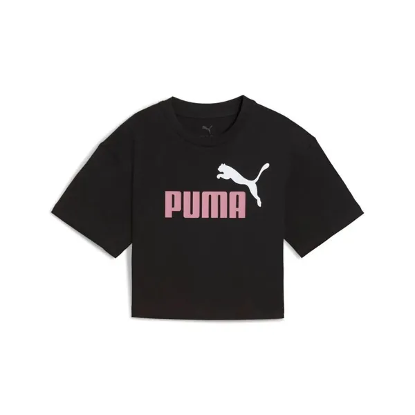 Child's Short Sleeve T-Shirt Puma Essentials 2 Color No. 1 Black