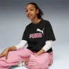 Child's Short Sleeve T-Shirt Puma Essentials 2 Color No. 1 Black