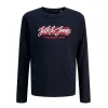 Bērnu Garpiedurkņu T-krekls Jack & Jones Jjurban Ls Crew Neck Sky Tumši Zils