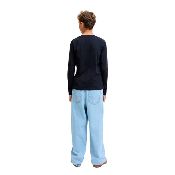 Bērnu Garpiedurkņu T-krekls Jack & Jones Jjurban Ls Crew Neck Sky Tumši Zils