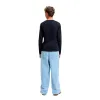 Bērnu Garpiedurkņu T-krekls Jack & Jones Jjurban Ls Crew Neck Sky Tumši Zils