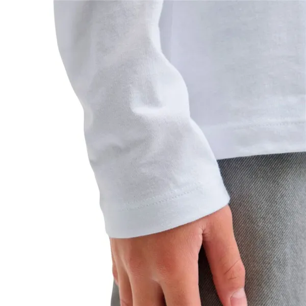 Bērnu Garpiedurkņu T-krekls Jack & Jones Jjurban Ls Crew Neck Balts