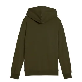 Uniseksinis džemperis su gobtuvu Puma Essentials 2 Color No.1 Log Tamsiai žalia Alyvuogių aliejus