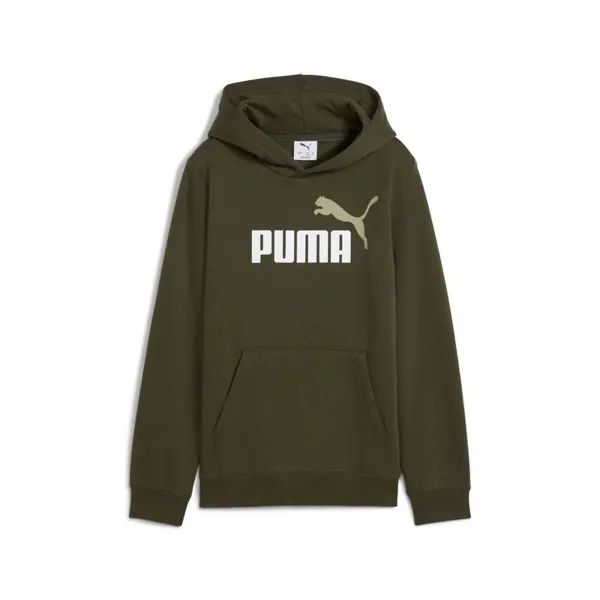Bērnu Sporta Krekls ar Kapuci Puma Essentials 2 Color No.1 Tumši zaļš Olīvas