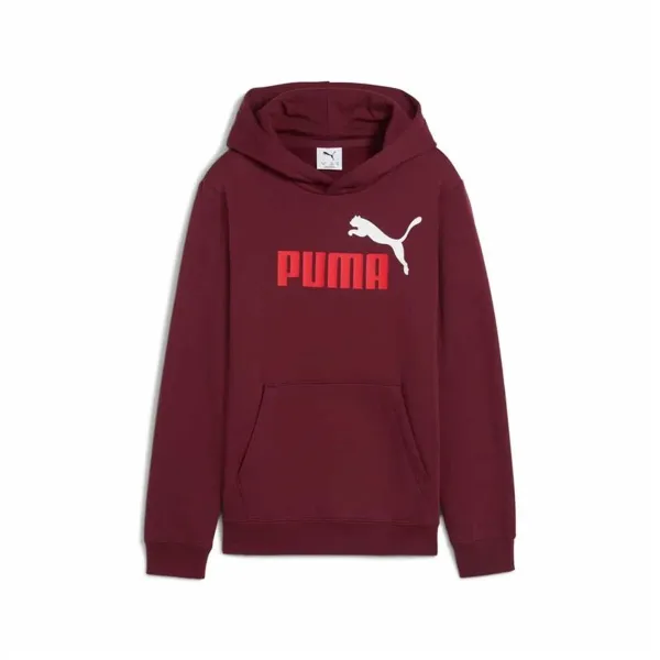 Džemperis Meitenēm ar Kapuci Puma Essentials 2 Color No. 1 Sarkanbrūns