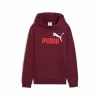 Džemperis Meitenēm ar Kapuci Puma Essentials 2 Color No. 1 Sarkanbrūns