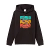 Bērnu Sporta Krekls ar Kapuci Puma Graphic Logo Colour Melns