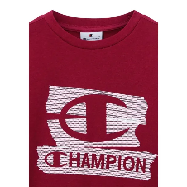 Bērnu Sporta Krekls bez Kapuča Champion Graphic Shop Sarkanbrūns Tumši Sarkans