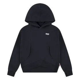 Hooded Sweatshirt for Girls Levi's Batwing Patch Hoodie Black