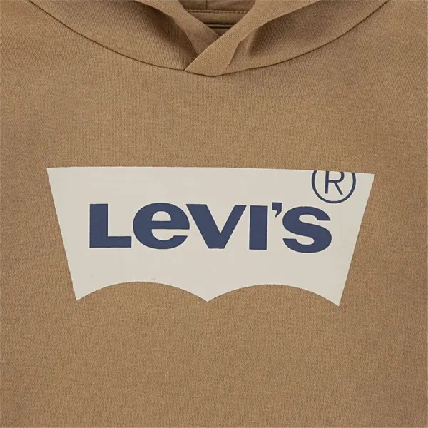 Uniseksinis džemperis su gobtuvu Levi's Lvb Batwing Screenprint Hoodie Ruda