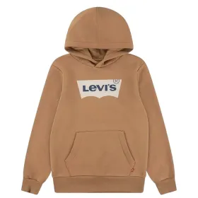 Children’s Hoodie Levi's Batwing Screenprint Hoodie Brown