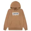 Uniseksinis džemperis su gobtuvu Levi's Batwing Screenprint Hoodie Ruda