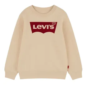 Children’s Sweatshirt without Hood Levi's Batwing Crewneck White