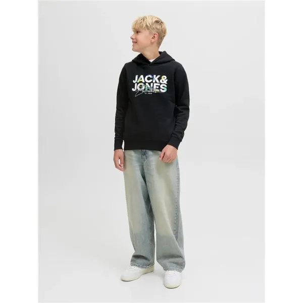 Bērnu Sporta Krekls ar Kapuci Jack & Jones Jjgeplas Melns