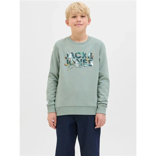 Vaikiškas džemperis be gobtuvo Jack & Jones Jjgeplas Crew Neck Mėlyna