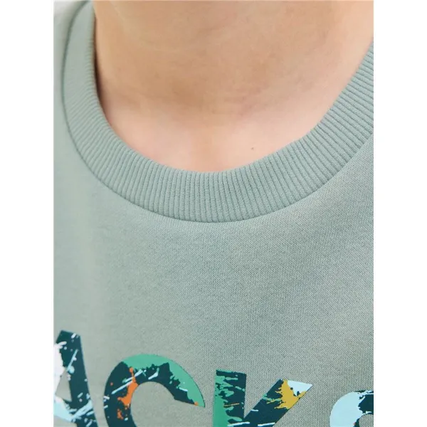 Vaikiškas džemperis be gobtuvo Jack & Jones Jjgeplas Crew Neck Mėlyna