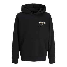 Uniseksinis džemperis su gobtuvu Jack & Jones Jjyuki Juoda