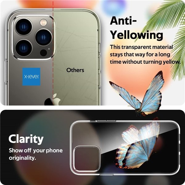 Case X-Level Antislip/O2 Apple iPhone 17 clear