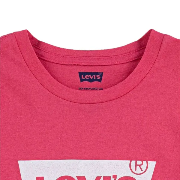 Lasten Lyhythihainen paita Levi's Batwing Girl Pink